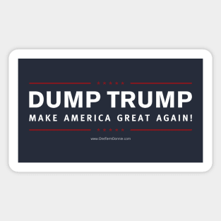 Dump Trump (campaign mimic) Sticker